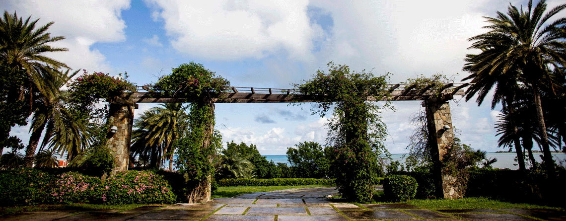 Executive services in lush gardens